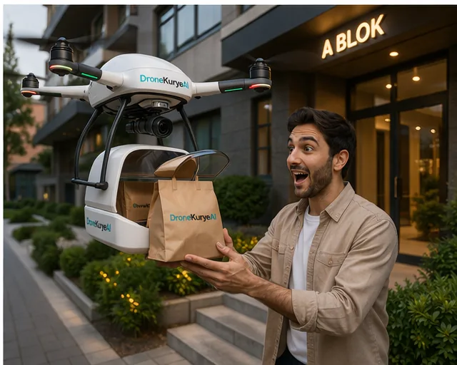 DroneKuryeAI müşteri mutlu an