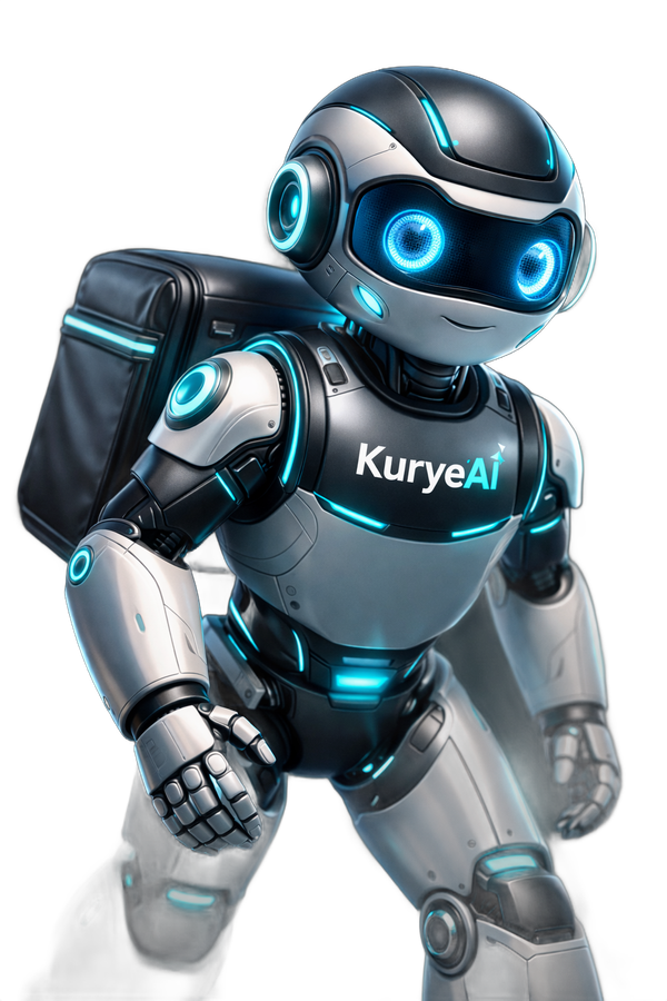 KuryeAI Maskot — Yapay Zeka Destekli Kurye Asistanı